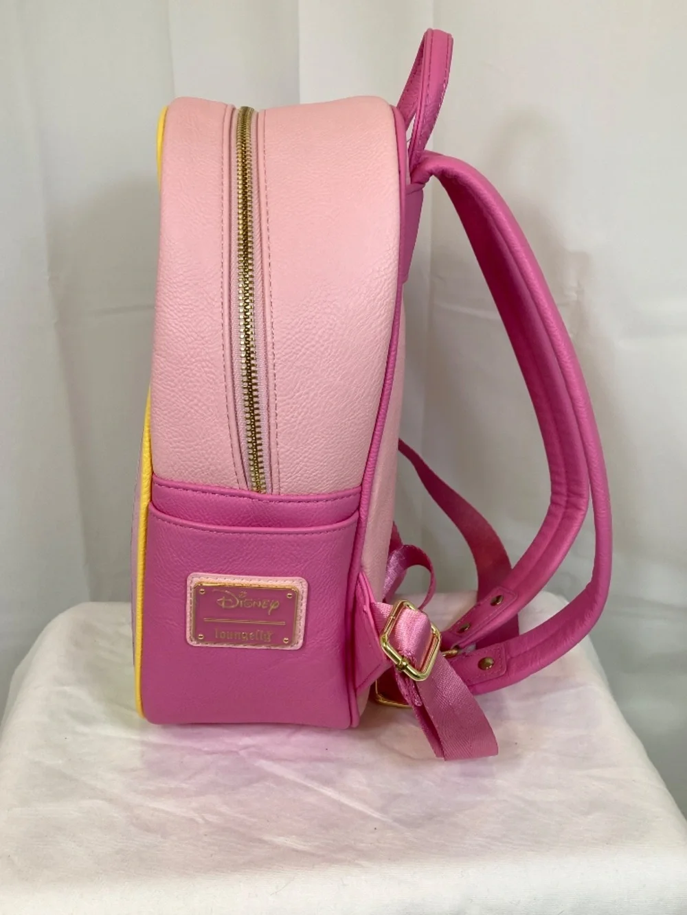 Loungefly Disney Sleeping Beauty Stained Glass Pink Backpack Some Wear